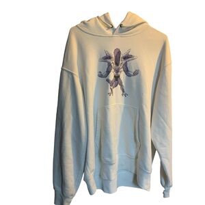 RARE Uniqlo x Dragon Ball Z Frieza 3rd Form Anime Hoodie White UT DBZ Medium